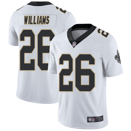 Men New Orleans Saints Limited White P J  Williams Road Jersey NFL Football #26 Vapor Untouchable Jersey